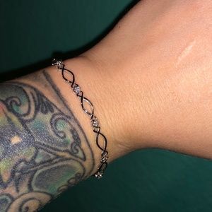 Kay Jewelers Diamond and Silver Bracelet